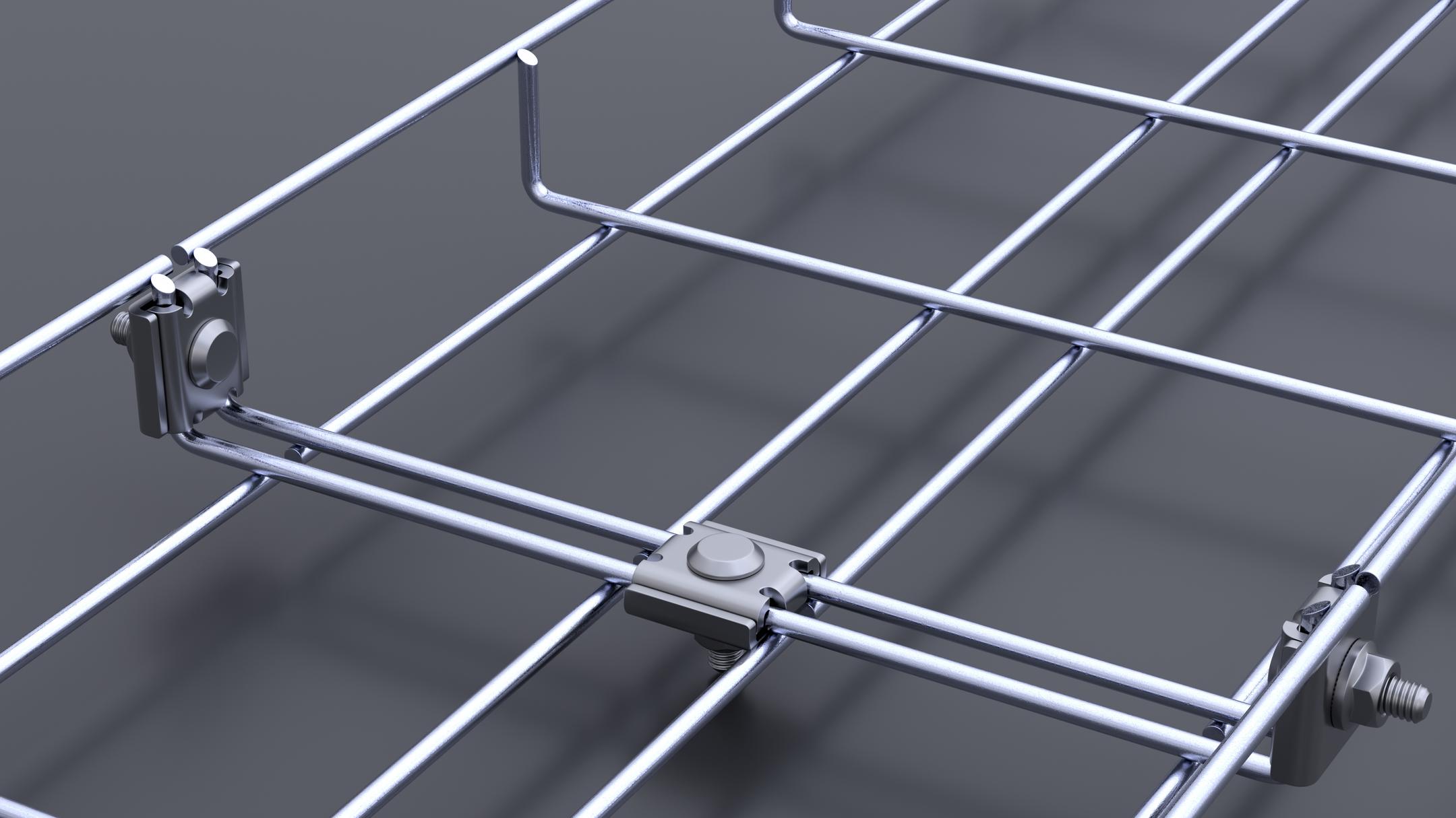 Detailansicht einer Gitterbahn