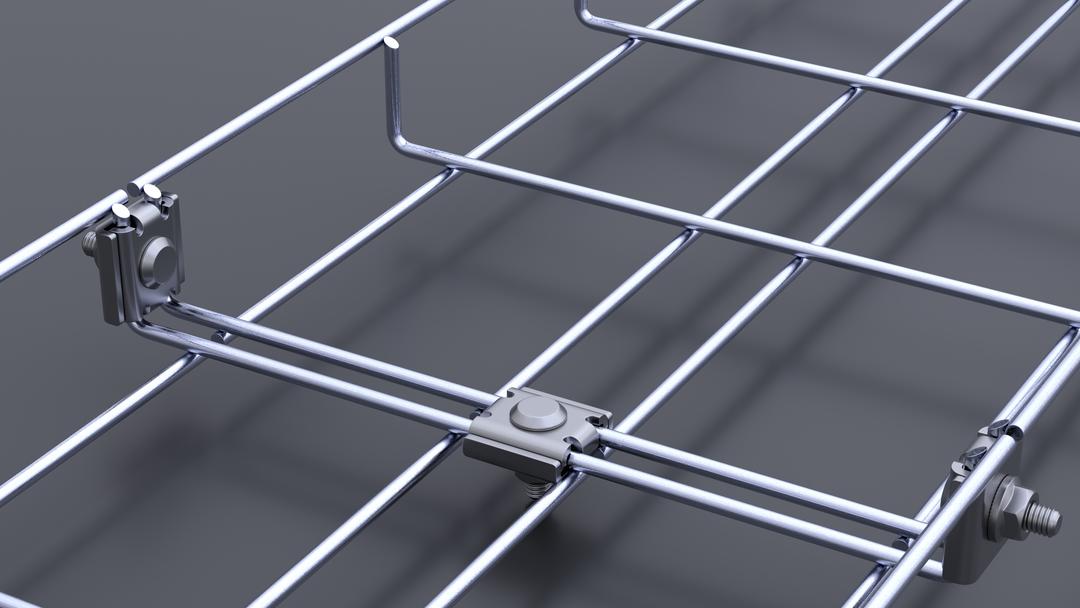 Detailansicht einer Gitterbahn