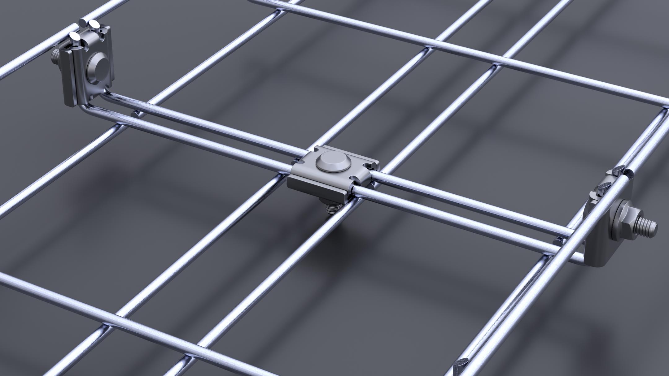 Detailansicht einer Gitterbahn