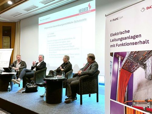 The new format of the panel discussion at the PohlCon and Datwyler IT Infra Fire Protection Days was very well received by all participants.