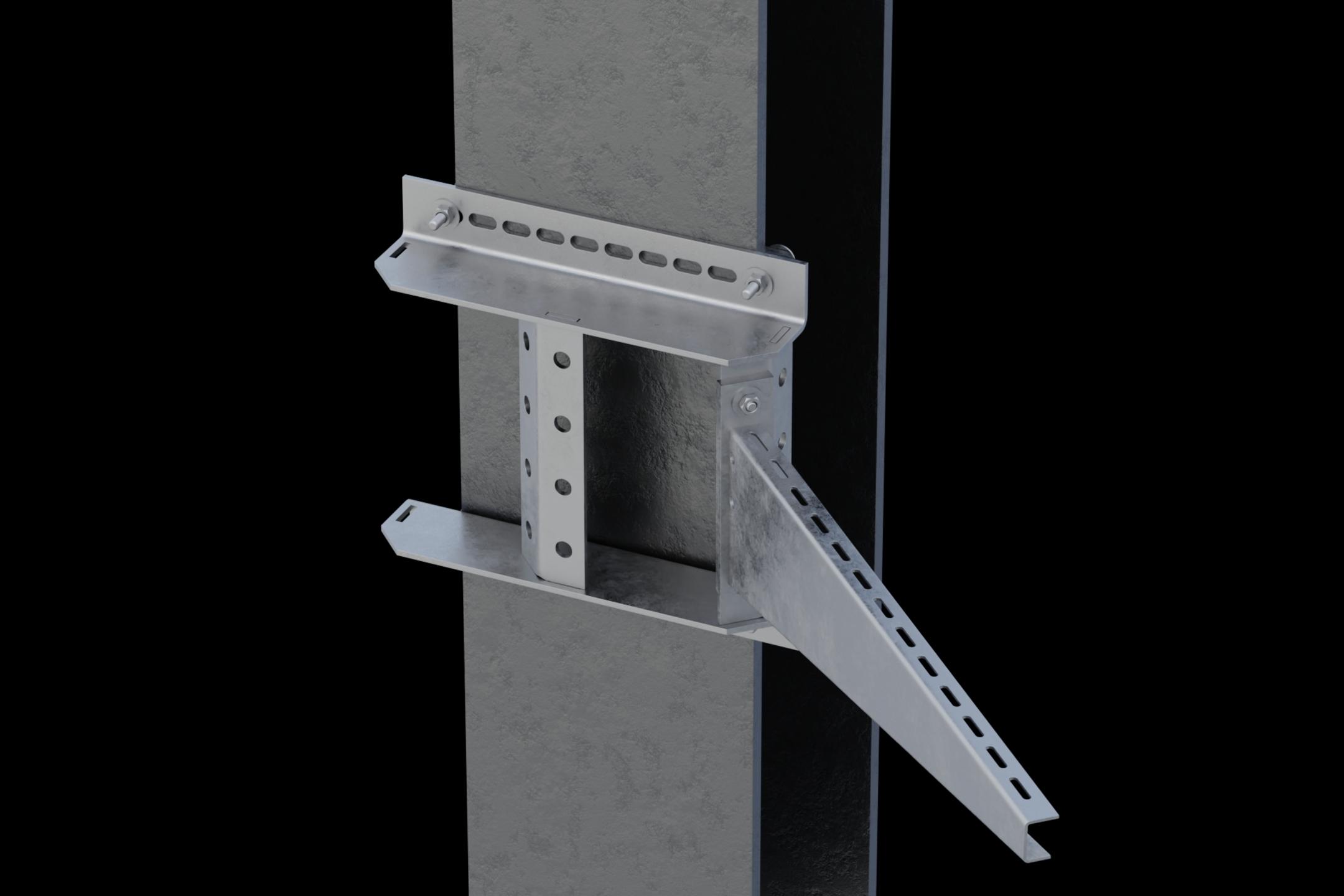 Konsole KBSW mit Einstellwinkel 45°