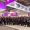 Messestand mit dem Messe-Team