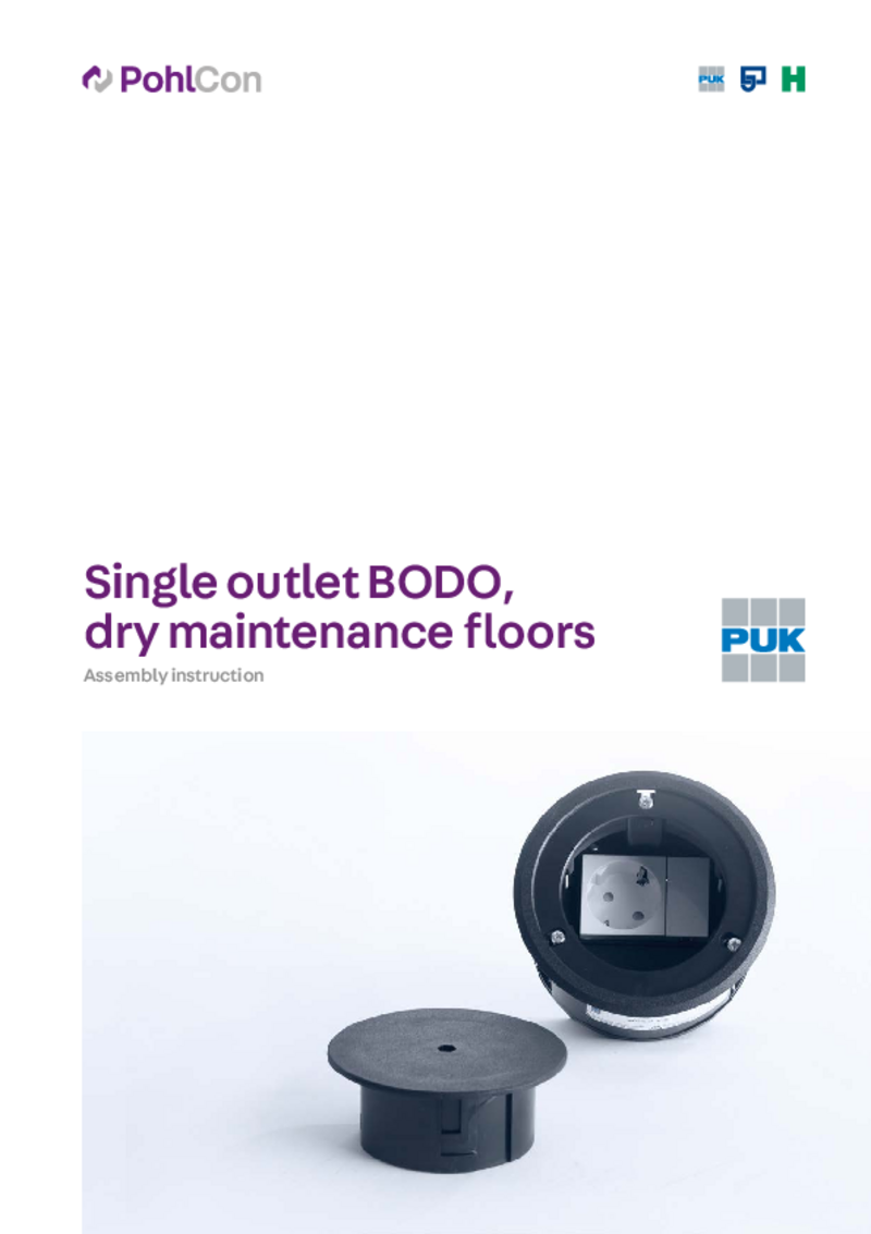 Single outlet BODO, dry maintenance floor