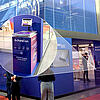 Messestand von Wiferion, im Bildausschnitt ist das Pult von PohlCon