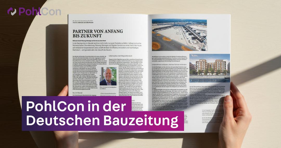 Aufgeschlagene Zeitschrift mit einem Artikel über PohlCon