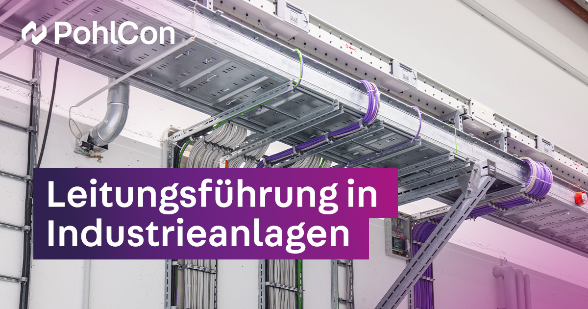 Cable routing in industrial facilities | Cable routing & systems ...