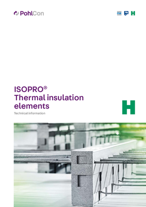 ISOPRO® Thermal insulation elements - Technical information