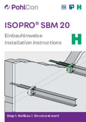 Einbauhinweise ISOPRO® Beton-Stahl 80/120 SM 20