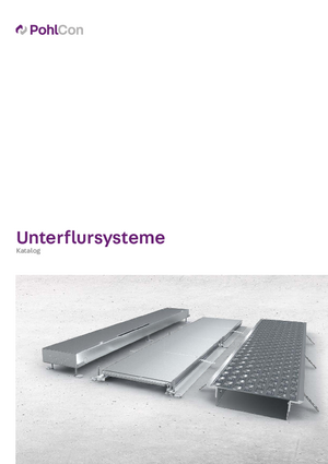 Unterflursysteme - Katalog