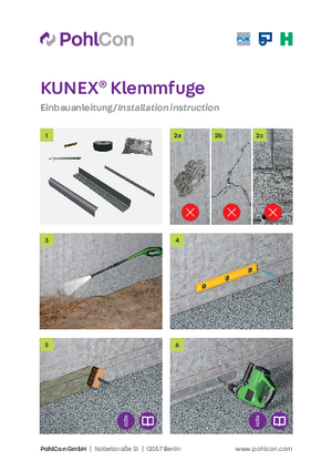 Einbauanleitung KUNEX® Klemmfuge