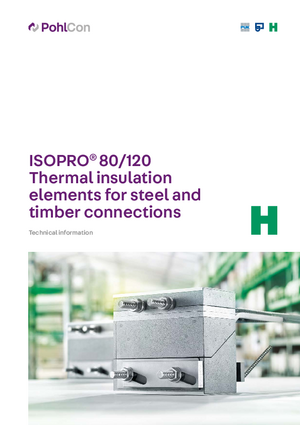 ISOPRO® 80/120 Steel and timber connections - Technical information