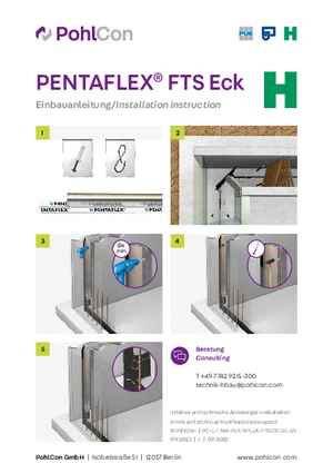 Installation instructions PENTAFLEX® FTS Corner
