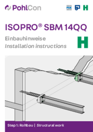 Einbauhinweise ISOPRO® Beton-Stahl 80/120 SM 14 QQ