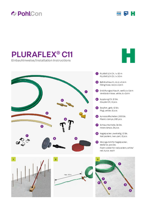 Installation instructions PLURAFLEX® C11