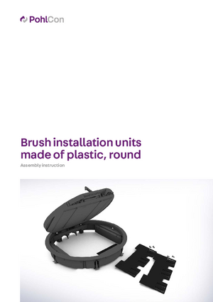 Installation Instructions Round Plastic Installation Units 