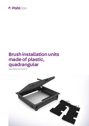 Installation Instructions Square Plastic Installation Units 