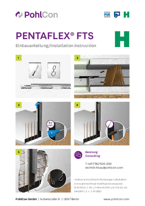 Installation instruction PENTAFLEX® FTS