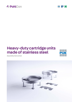 Heavy-duty cartridge units made of stainless steel