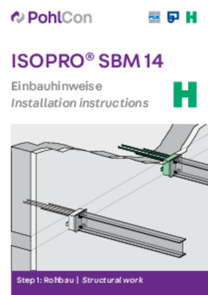 Einbauhinweise ISOPRO® Beton-Stahl 80/120 SM 14