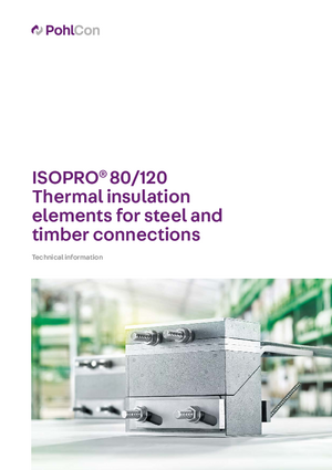 ISOPRO® 80/120 Steel and timber connections - Technical information