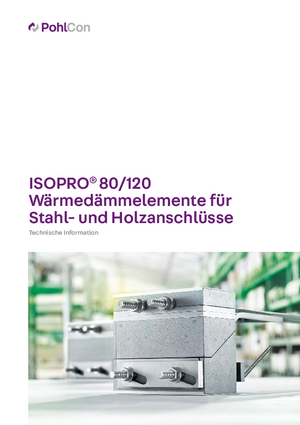 ISOPRO® Stahl- und Holzanschluss - Technische Information