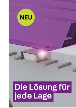 Ankerlose Trapezblechbefestigungsschiene JTB-LA - Kurzinformation