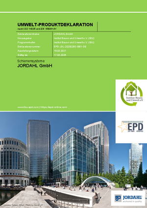 EPD Umweltproduktdeklaration Schienensysteme