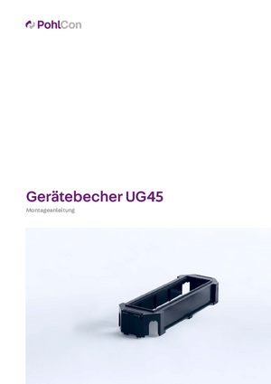 Montageanleitung für Einbaueinheiten aus Kunststoff, viereckig