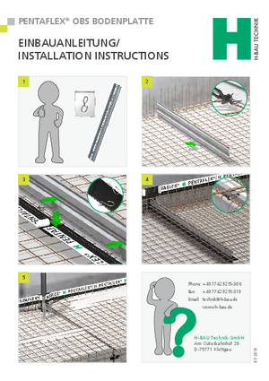 Installation instructions PENTAFLEX® OBS Floor
