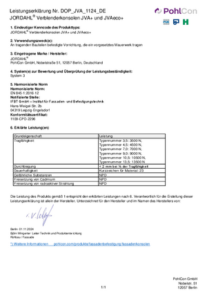 Leistungserklärung JVAeco+