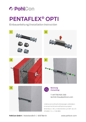 Installation instructions PENTAFLEX® OPTI