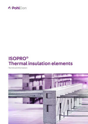 ISOPRO® Thermal insulation elements - Technical information