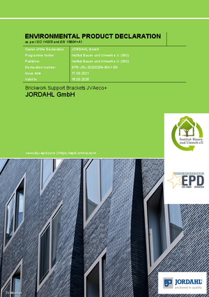 EPD Environmental Product Declaration JVA eco+