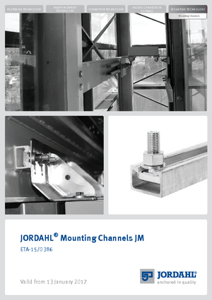 European Technical Assessment (ETA) for Mounting Channels JM